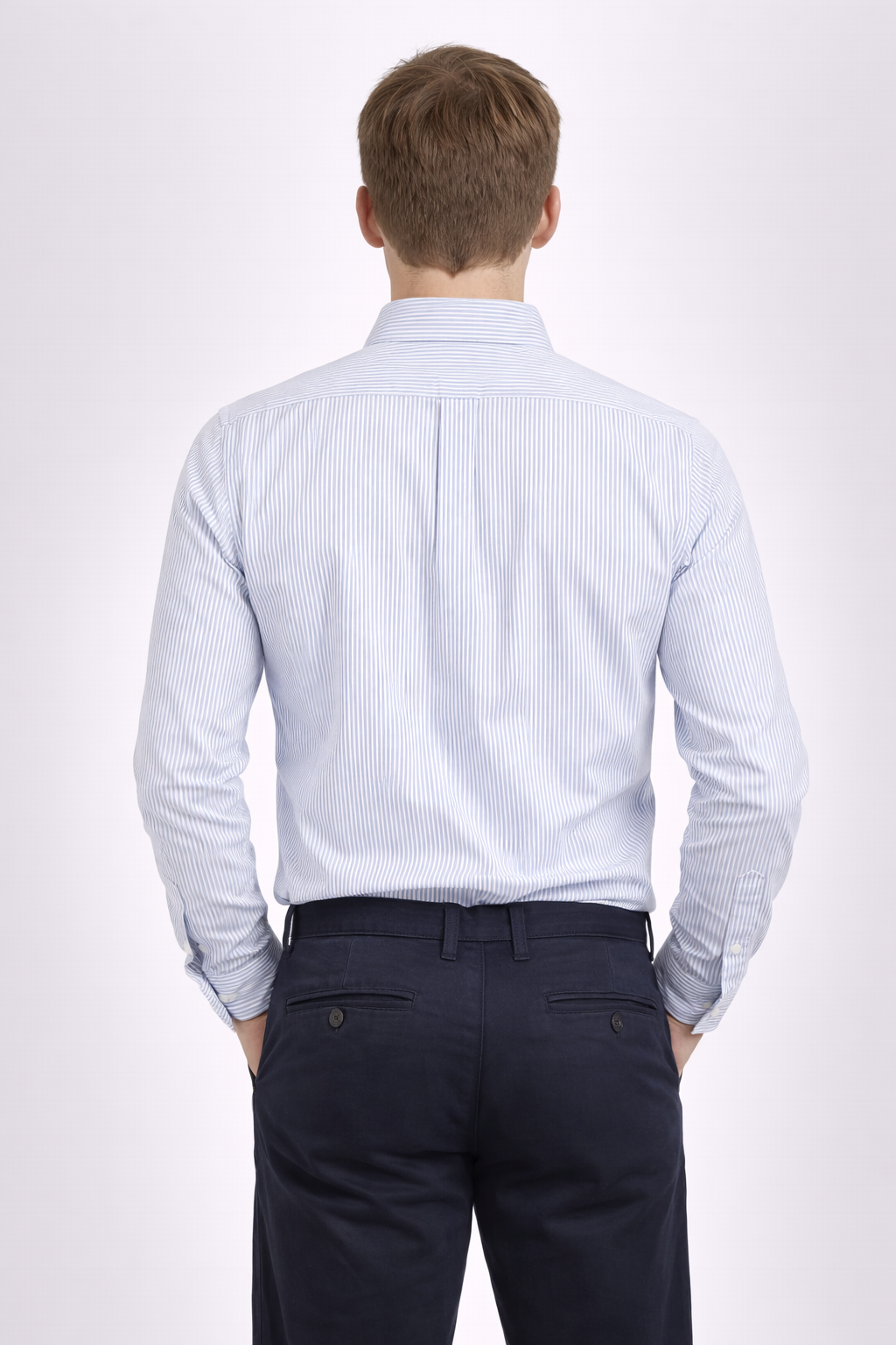 Camisa Para Hombre Aero Guys LS Woven SHirts Porcelain Blue 1448