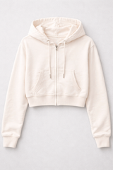 Buzo Para Mujer Aero Girls Fleece Zip Front Cream 3728