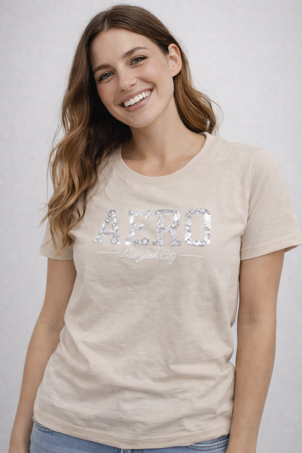 Camiseta Para Mujer Aero Graphic Level 2 Egret 6856