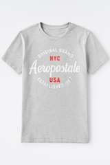 Camiseta Para Hombre Aero Level 1 Graphic Tees Light Heather Grey 7441