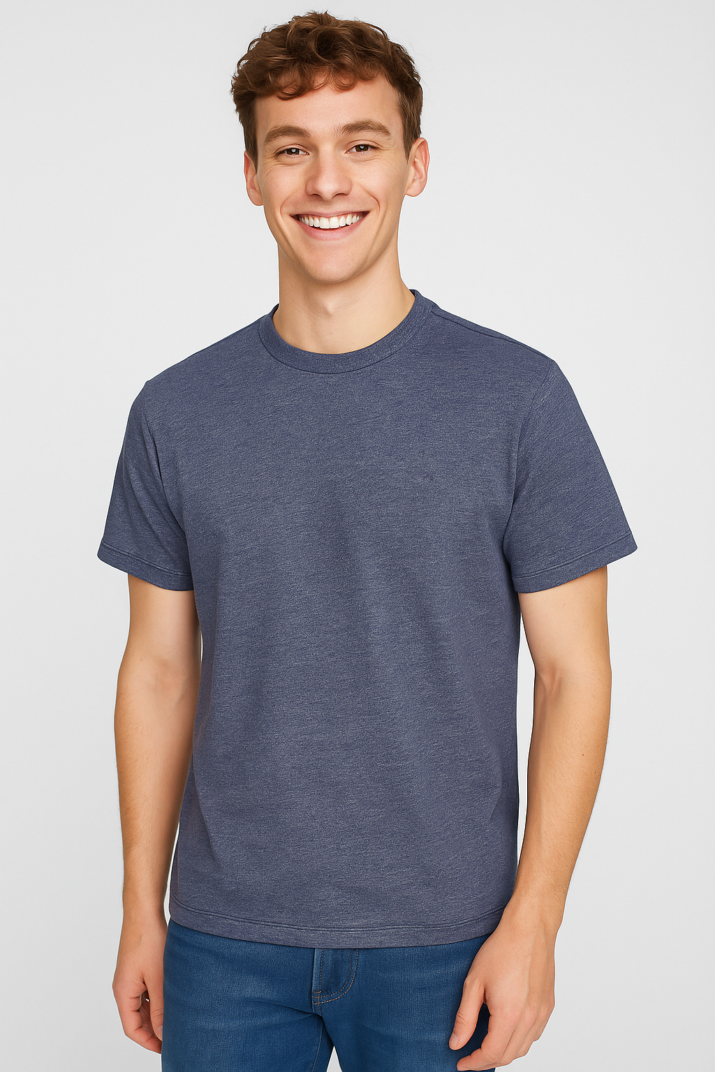 Camiseta Para Hombre Aero BC SS Knits Cadet Navy 4225