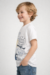 Camiseta de manga corta Peanuts B LS Level 2 Graphic Birch PEANUTS349