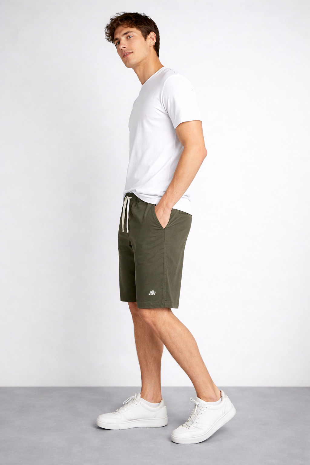 Bermuda Para Hombre Aero BC Shorts Olivine 4238