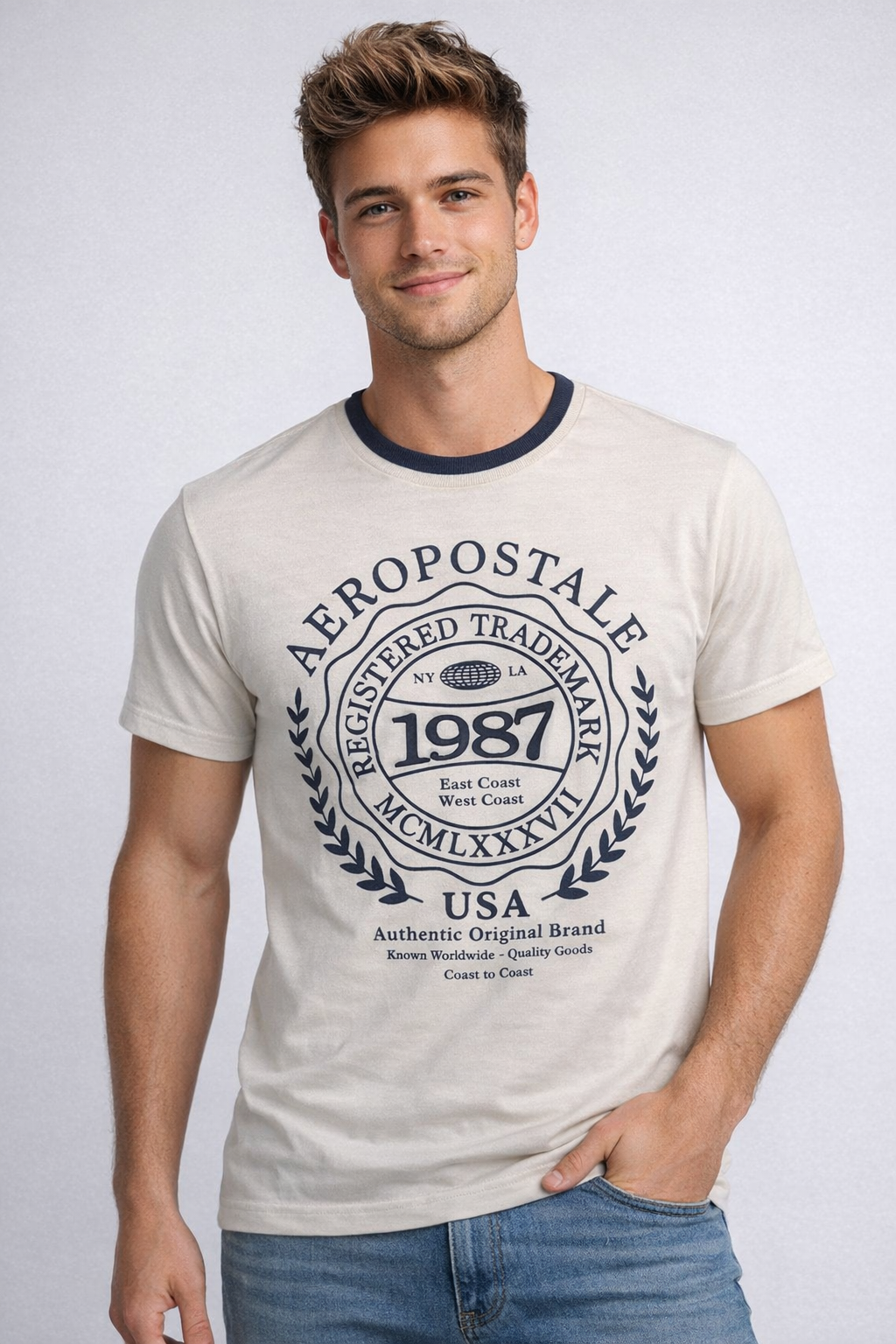 Camiseta Para Hombre Aero Guys Fashion Graphics Tofu 6231