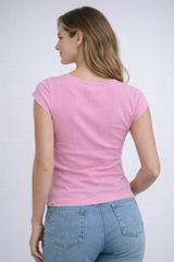 Camiseta Para Mujer Aero Girls Fashion SS Flamingo Pink 1478