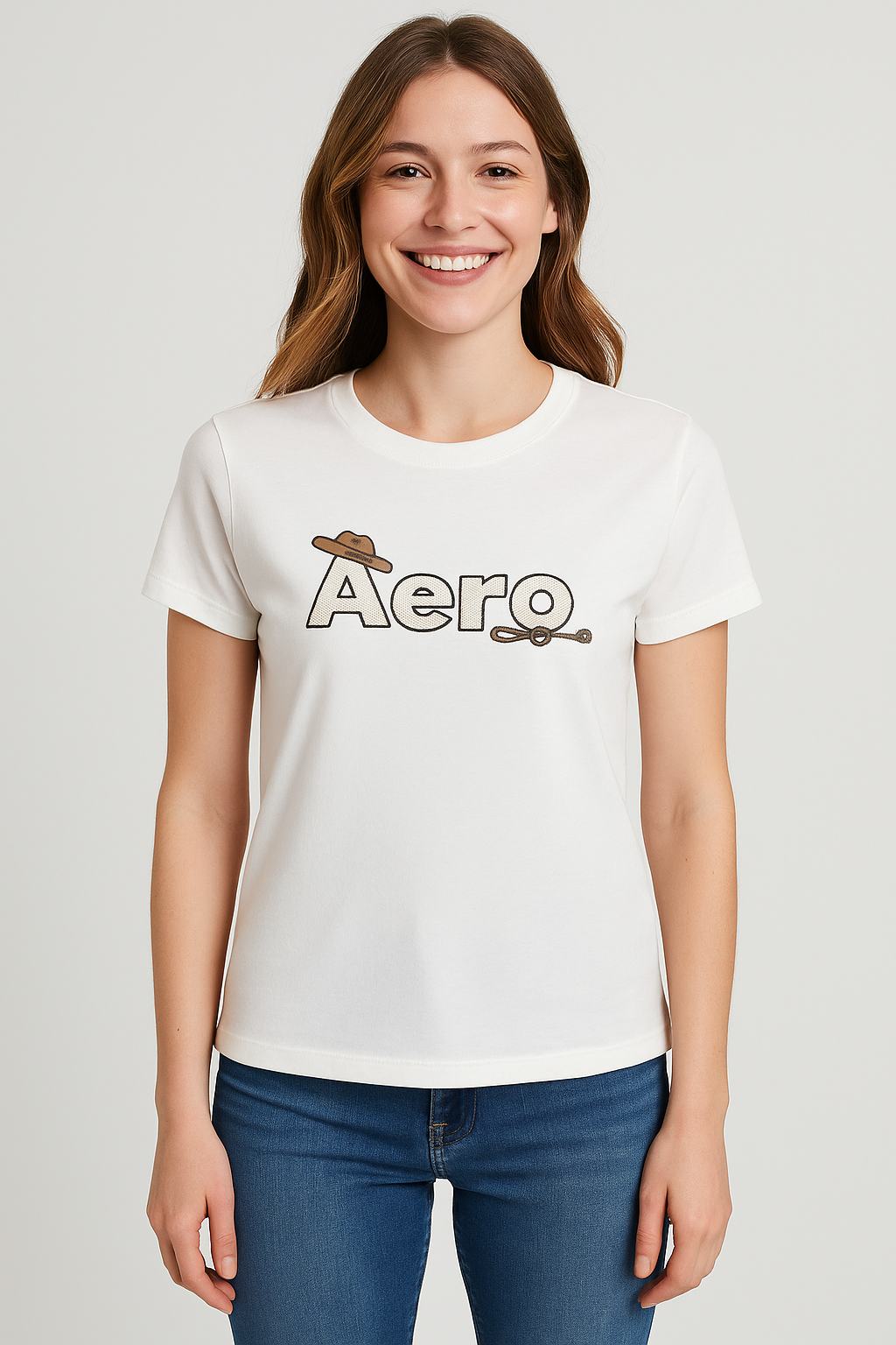 Camiseta Para Mujer Aero Graphic Level 2 Birch 7045