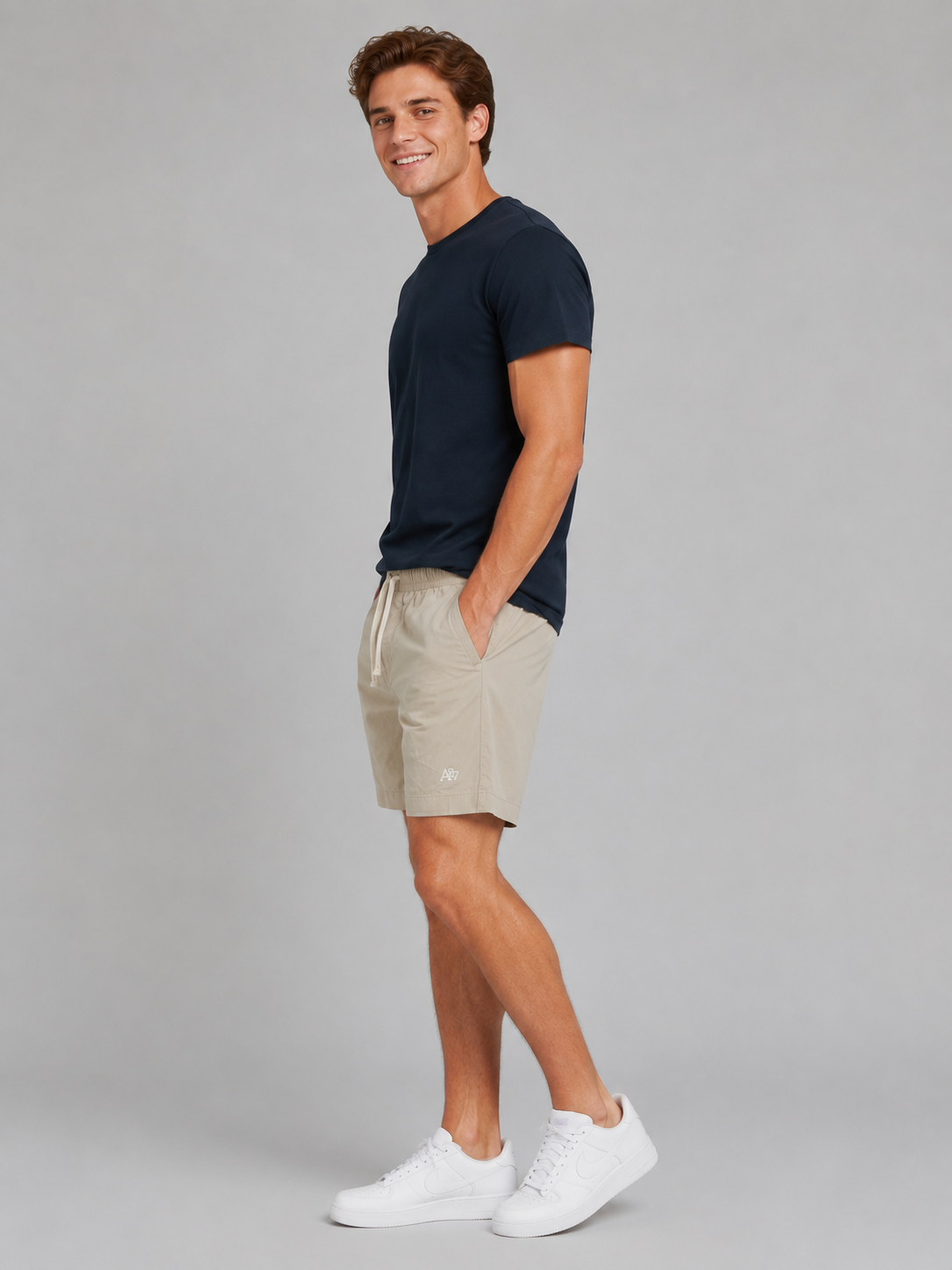 Bermuda Para Hombre Aero BC Shorts Turtledove 4238