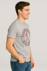 Camiseta Para Hombre Aero Level 2 Graphic Tees Ligth Heather Grey 6165