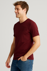 Camiseta Para Hombre Aero Guys SS Tees Raspberry Red 4240