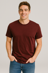 Camiseta Para Hombre Aero Guys SS Tees Raspberry Red 4240