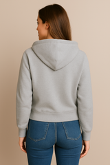 Buzo Para Mujer Aero Girls Fleece Zip Front Light Heather Grey 3763