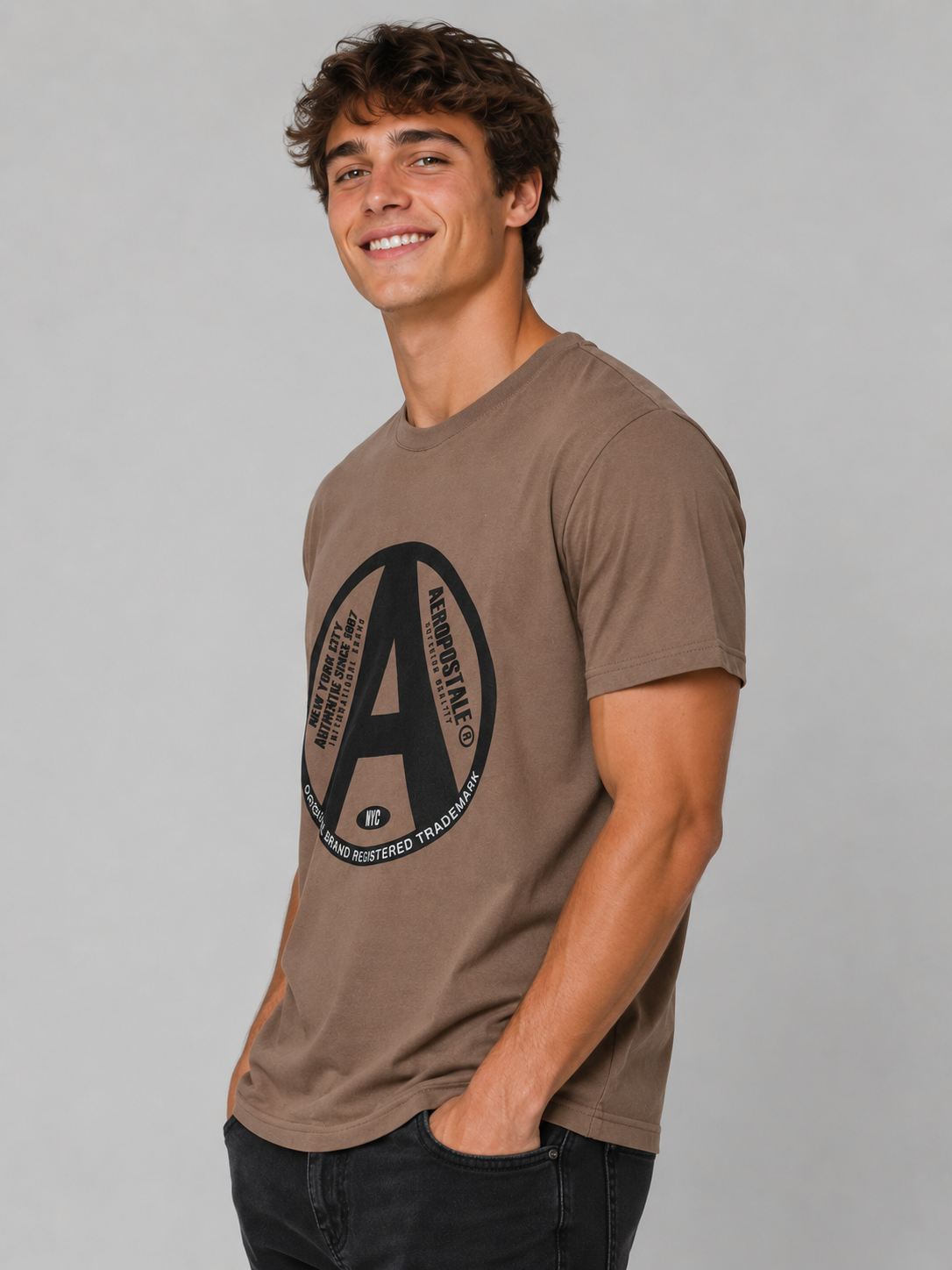 Camiseta Para Hombre Aero Level 1 Graphic Tees Hot Chocolate 6339