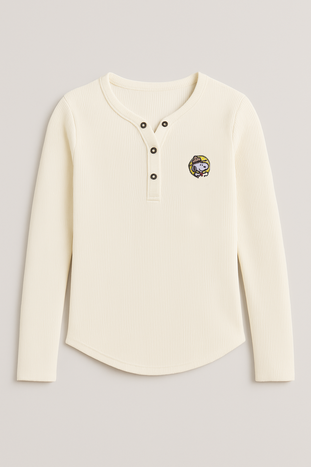 Camiseta de manga larga Kids Aero G LS Graphic Henley Tofu PEANUTS209