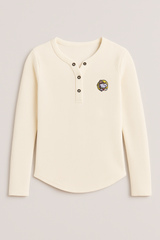 Camiseta de manga larga Kids Aero G LS Graphic Henley Tofu PEANUTS209