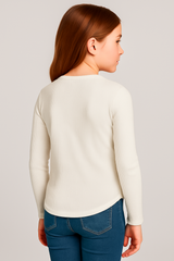 Camiseta de manga larga Kids Aero G LS Graphic Henley Tofu PEANUTS209