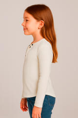 Camiseta de manga larga Kids Aero G LS Graphic Henley Tofu PEANUTS209