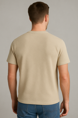 Camiseta Para Hombre Aero BC SS Knits Egret 4225