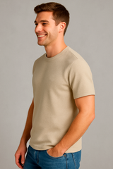 Camiseta Para Hombre Aero BC SS Knits Egret 4225