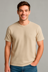 Camiseta Para Hombre Aero BC SS Knits Egret 4225