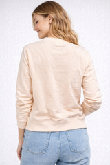 Buzo Para Mujer Aero Girls Fleece Crew Pastel Yellow 2348