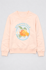 Buzo Para Mujer Aero Girls Fleece Crew Pastel Yellow 2348