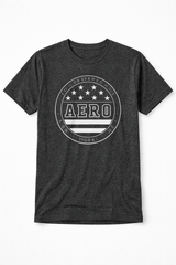 Camiseta Para Hombre Aero Level 2 Graphics Tees Charcoal Heather Grey 6140