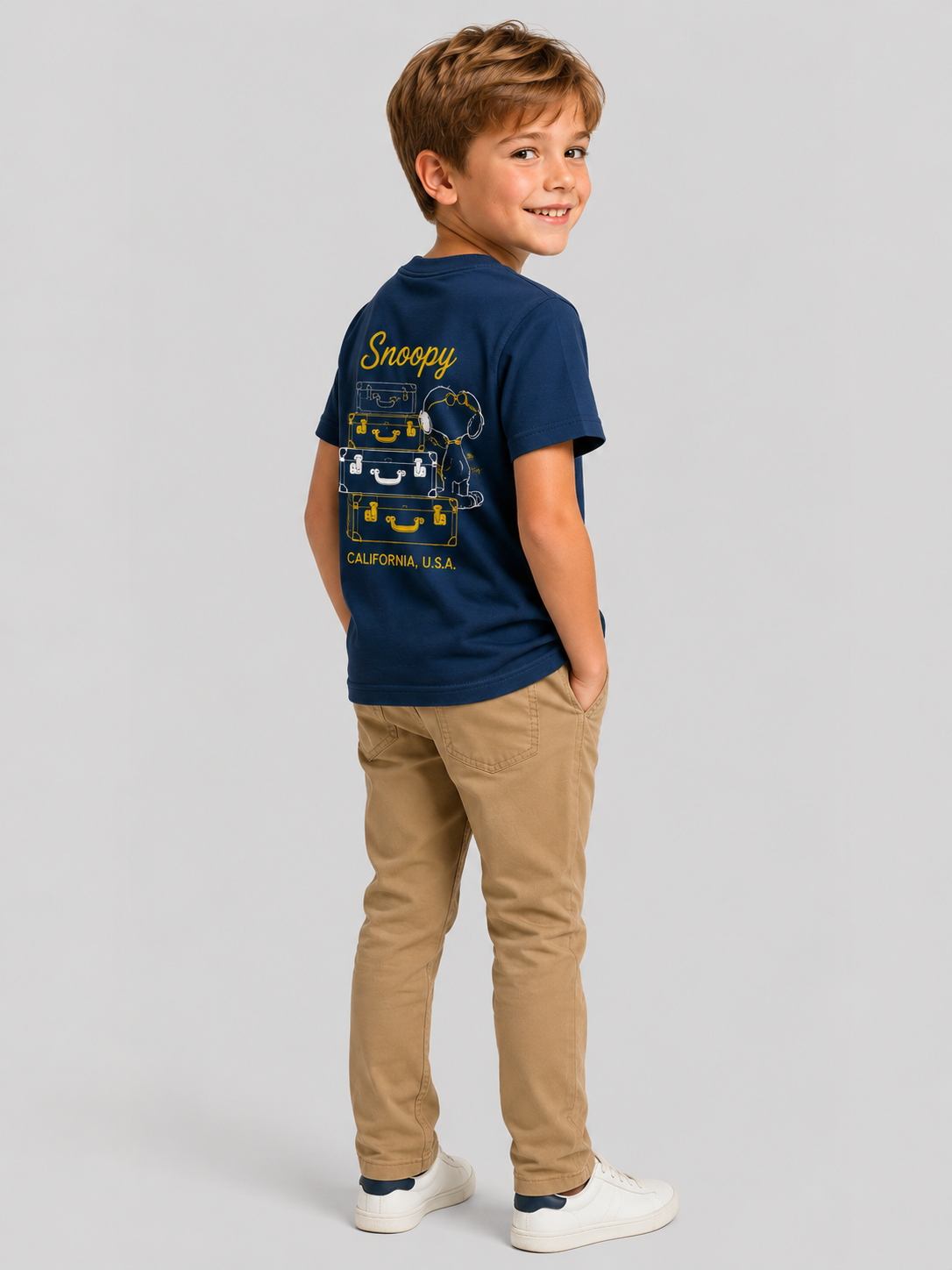 Camiseta de manga corta Peanuts B LS Level 2 Graphic Celestial Relax PEANUTS348