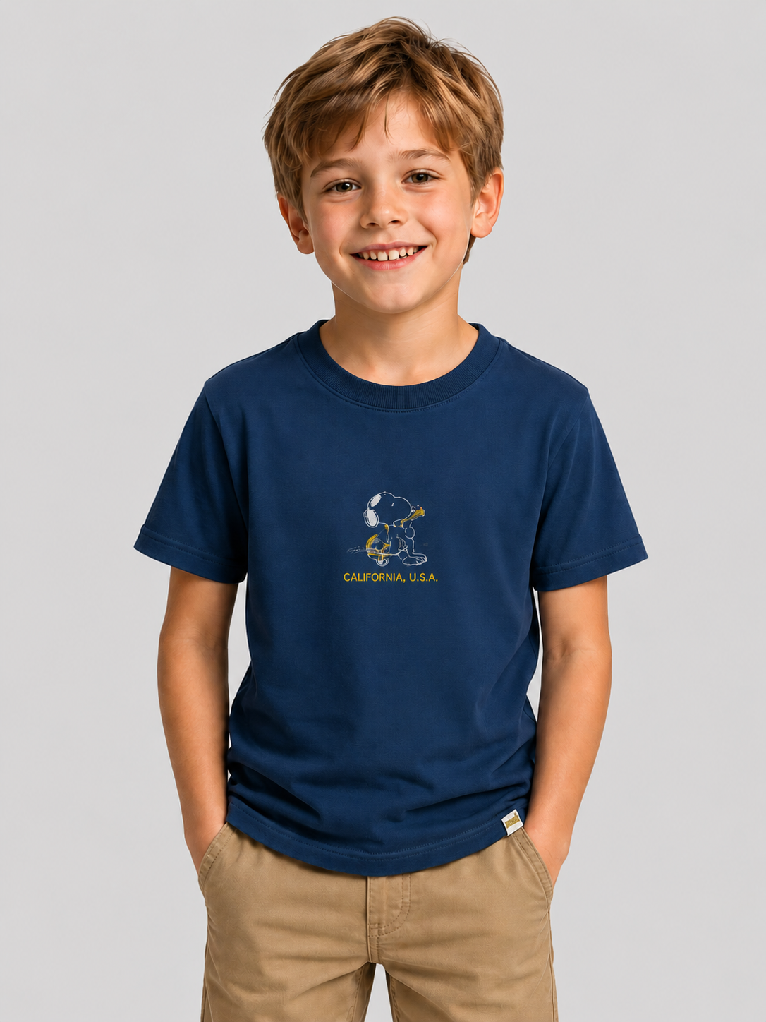 Camiseta de manga corta Peanuts B LS Level 2 Graphic Celestial Relax PEANUTS348