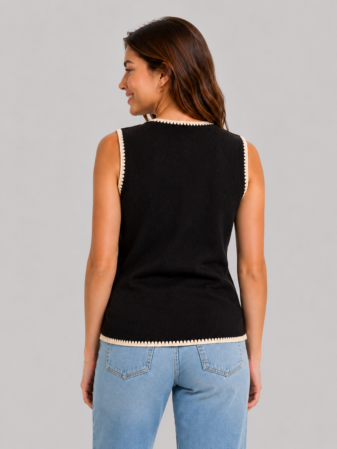 Top Para Mujer Aero Girls Vests Dark Black 3769