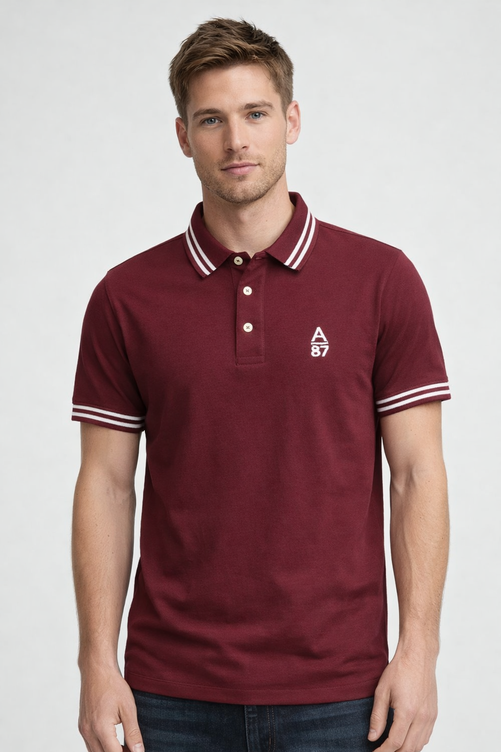 Camiseta Polo Aero Guys SS Novelty Polo Eartg Red 8788