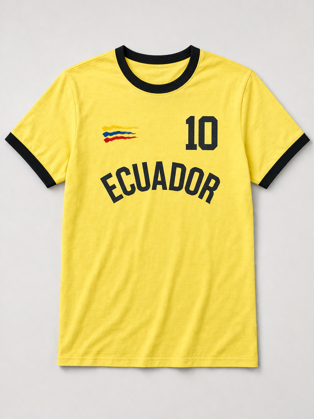 Camiseta Para Hombre Aero Guys Fashion Graphics Ecuador Yellow MUNDI3479