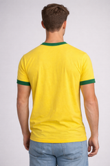 Camiseta Para Hombre Aero Guys Fashion Graphics Brasil AL Yellow MUNDI3484