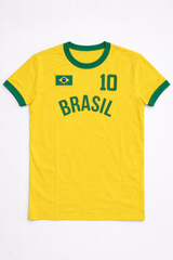 Camiseta Para Hombre Aero Guys Fashion Graphics Brasil AL Yellow MUNDI3484