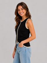 Top Para Mujer Aero Girls Vests Dark Black 3769