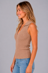 Top Para Mujer Aero Fashion Bate Pattern Egret Slim 3768