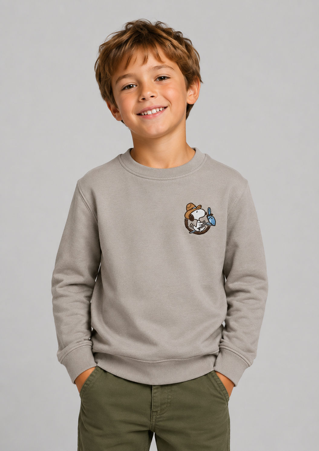 Buzo de manga larga Aero Boys Slvlss Knit Ash Grey PEANUTS0368