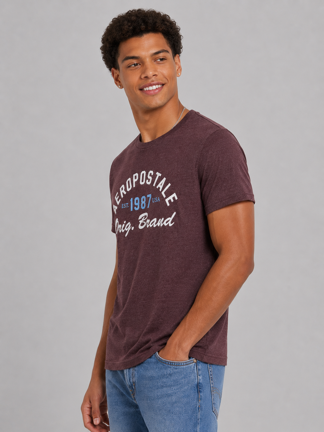 Camiseta para Hombre Aero Level 2 Graphic Tees Port Royale 6234