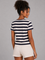 Camiseta Para Mujer Aero Girls Fashion Graphics Cadet Navy Relax PEANUTS0359