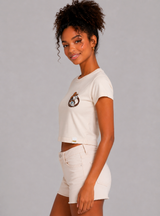 Camiseta Para Mujer Aero Fashion Bare Graphic Tofu Baby Tee PEANUTS0357