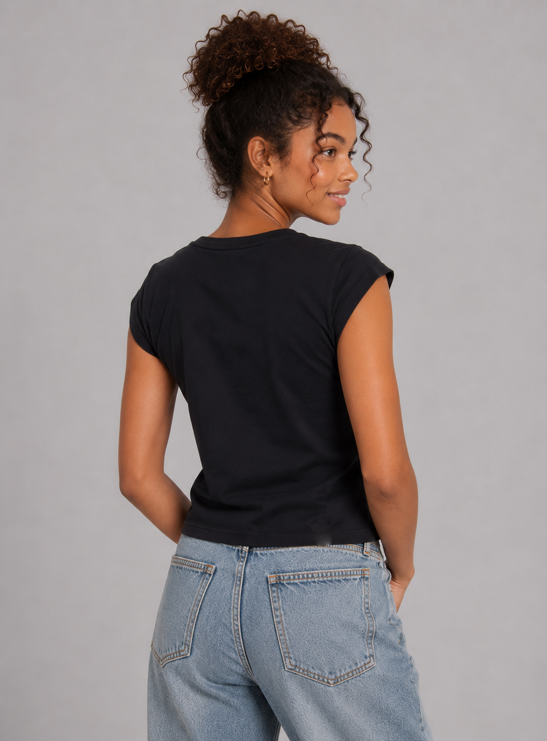 Top Para Mujer Aero Girls Fashion SS Dark Black 2436