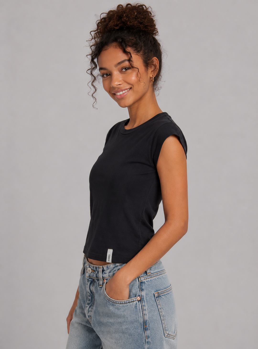 Top Para Mujer Aero Girls Fashion SS Dark Black 2436