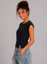 Top Para Mujer Aero Girls Fashion SS Dark Black 2436