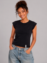 Top Para Mujer Aero Girls Fashion SS Dark Black 2436