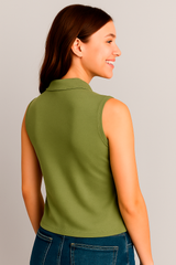 Top Para Mujer Aero Graphic Polo Olivine 1307