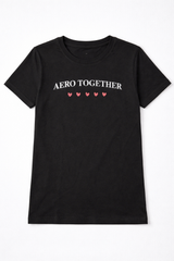 Camiseta Para Mujer Aero Girls Fashion Graphics Dark Black 1102 (COLECCIÓN LIMITADA)