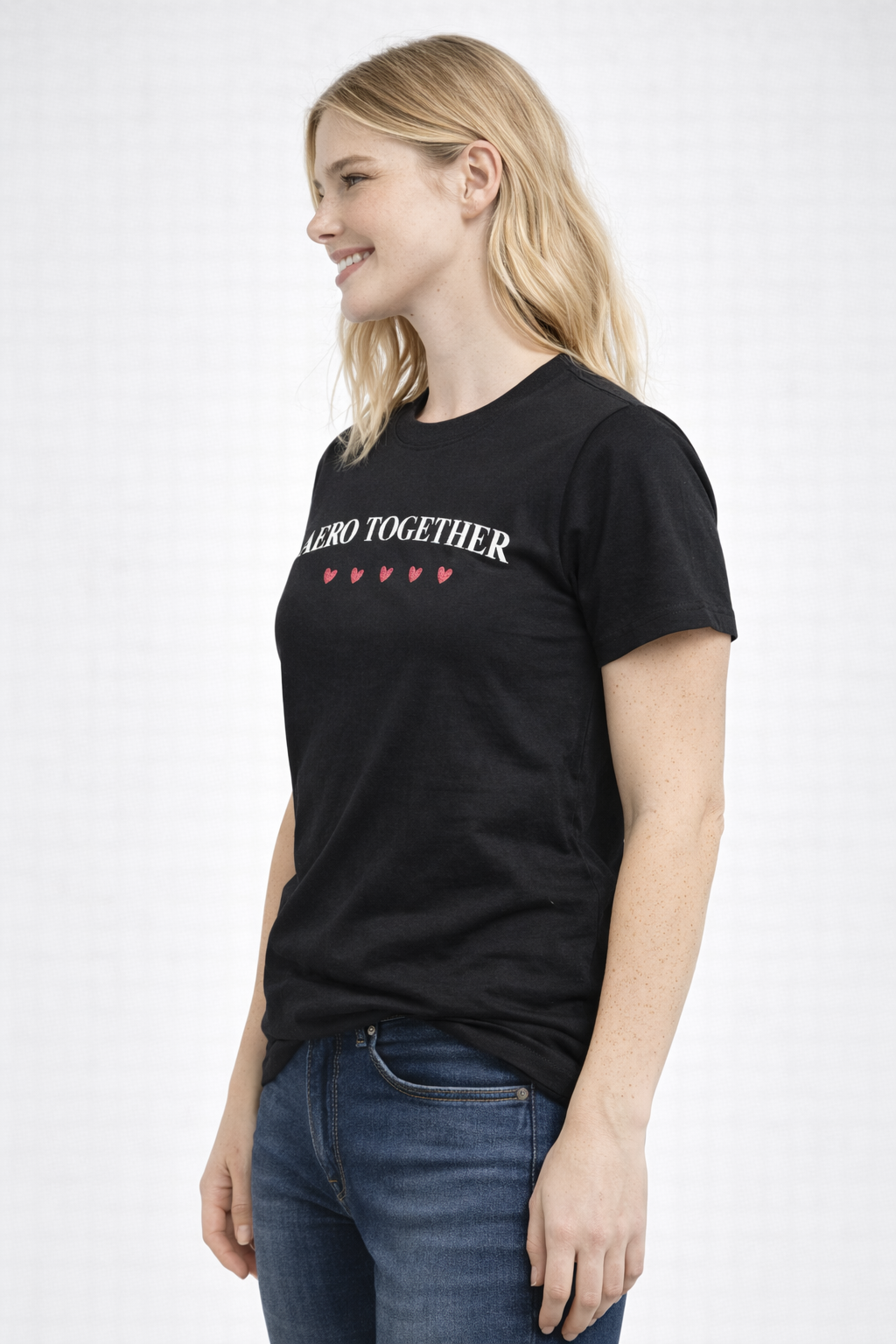 Camiseta Para Mujer Aero Girls Fashion Graphics Dark Black 1102 (COLECCIÓN LIMITADA)