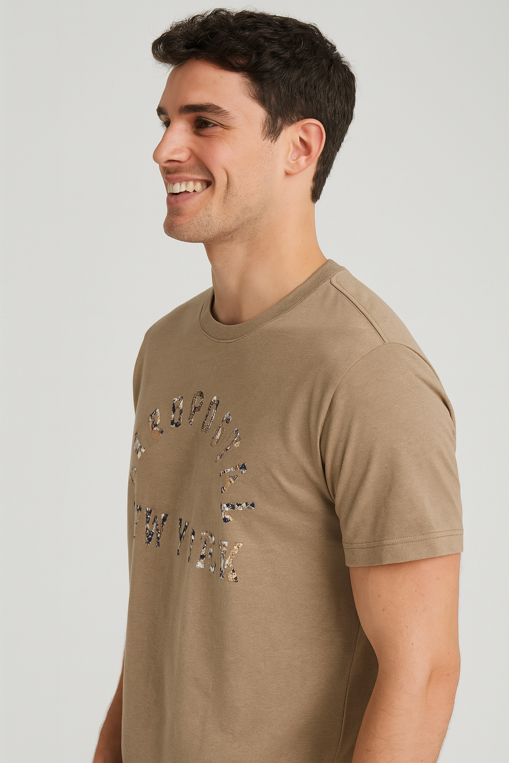 Camiseta Para Hombre Aero Level 1 Graphic Tees Irish Cream 6212