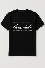 Camiseta Para Hombre Aero Level 1 Graphic Tees Dark Black 6213