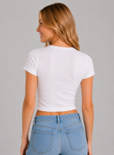 Camiseta Para Mujer Aero Fashion Bare Graphic Bleach 4699