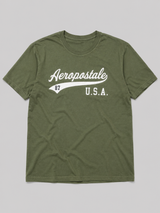 Camiseta Para Hombre Aero Level 2 Graphic Tees Olivine 6256